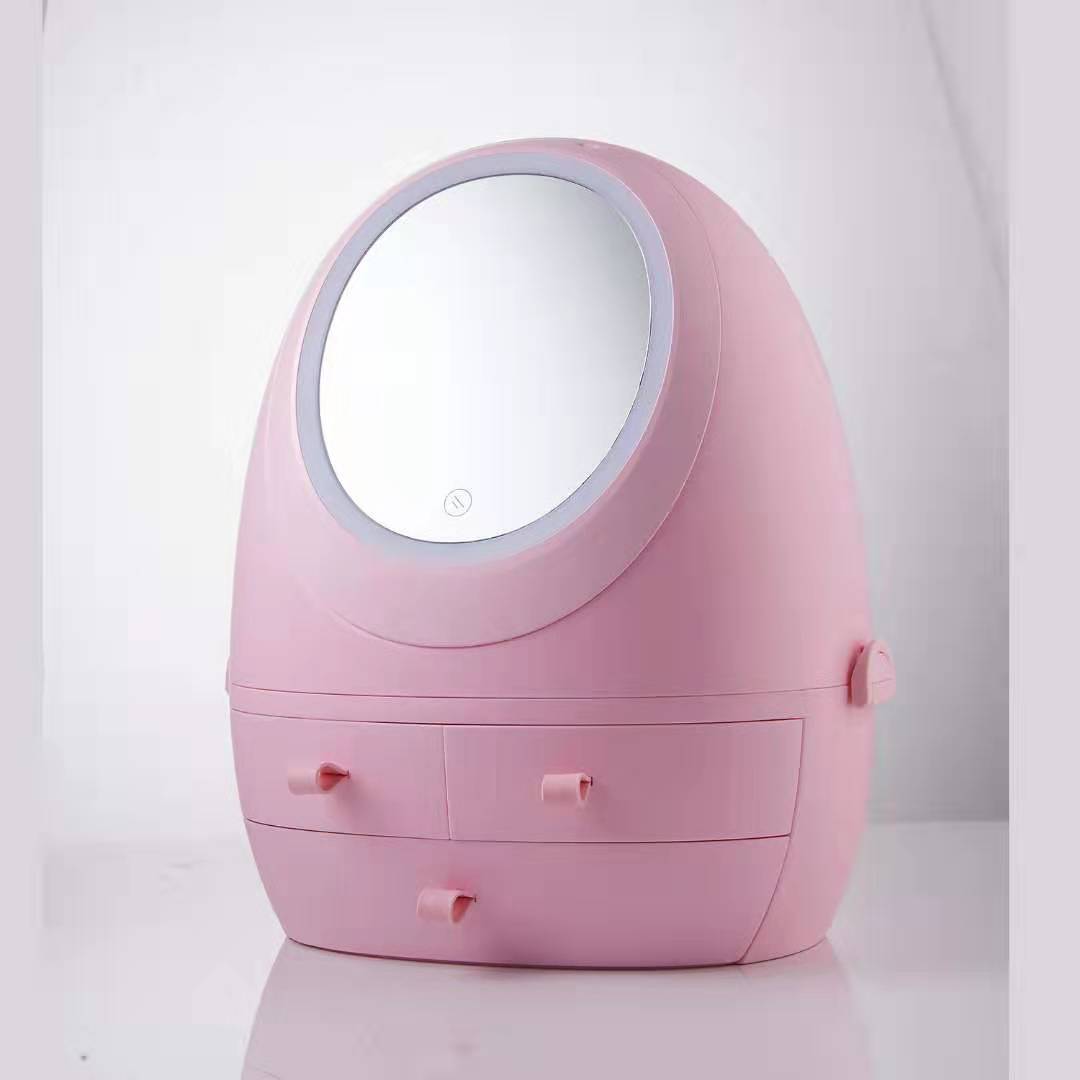 Cosmetics Storage Box with Light Pink